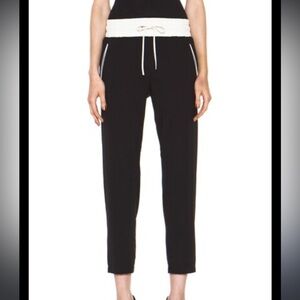 Rag & Bone Silk Black Easy Crop Pants XS